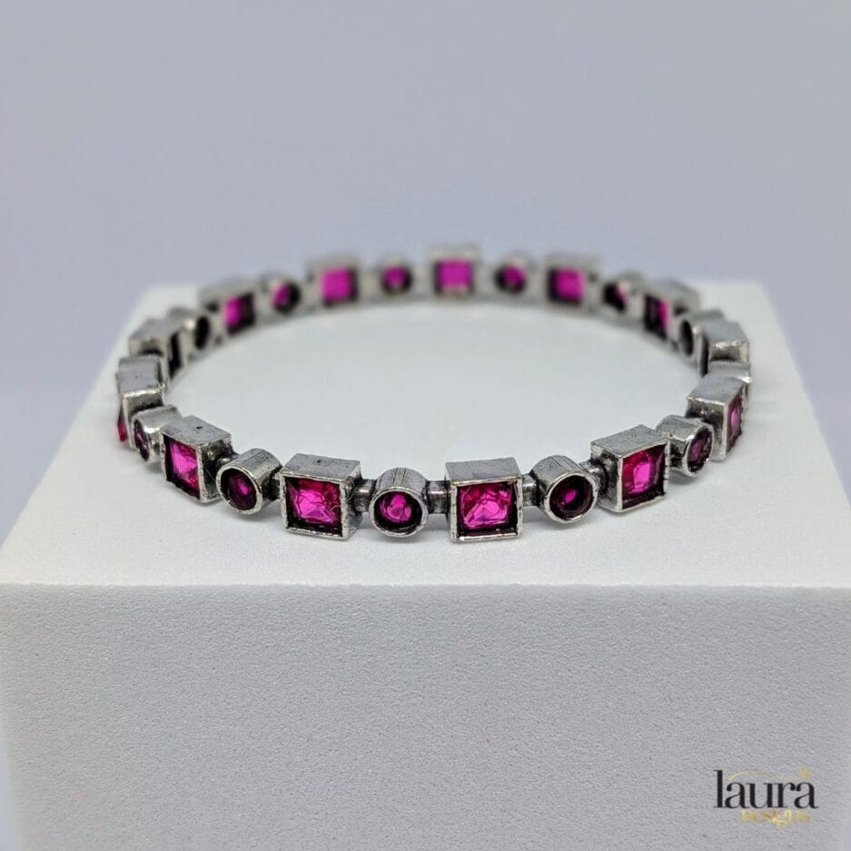 glossy pink bangle