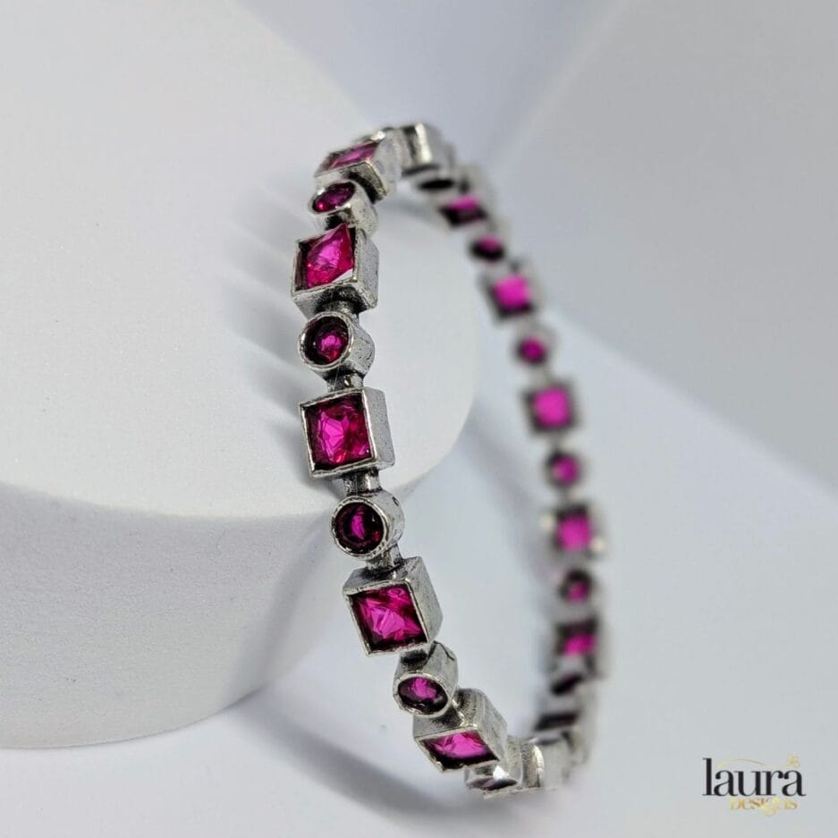 glossy pink bangle