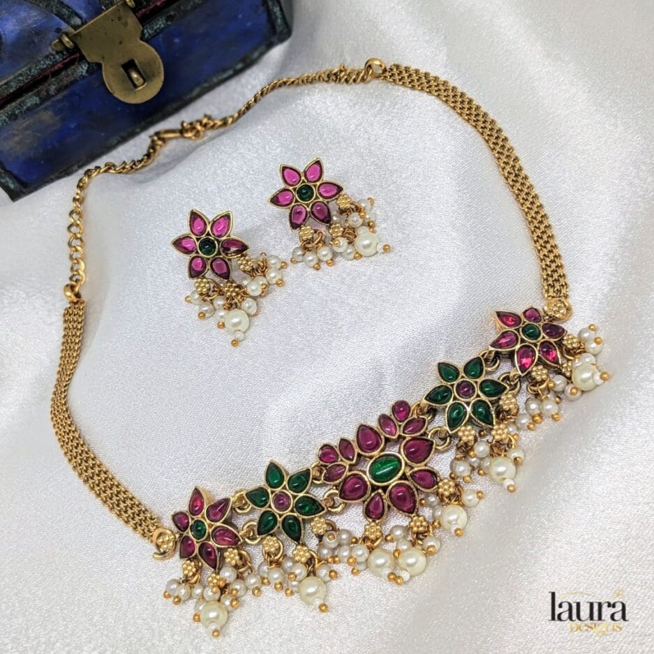 lotus necklace set